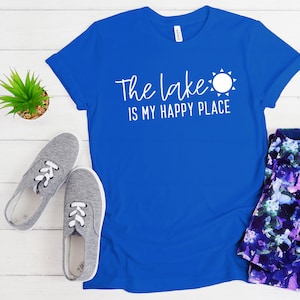 The lake is my happy place svg, png, lake day svg, for silhouette, summer svg file, lake cut file, lake life svg, cute summer svg file