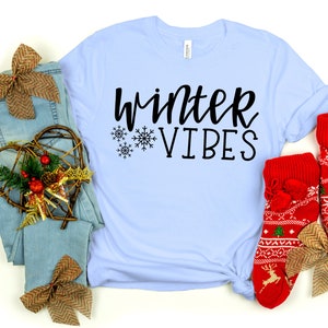 Winter Vibes Shirt SVG | Weihnachten SVG Datei