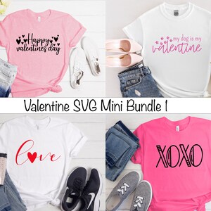 Valentines Day SVG Bundle - Valentine shirt SVG for Cricut and Silhouette - Love Bundle SVG - Digital Download