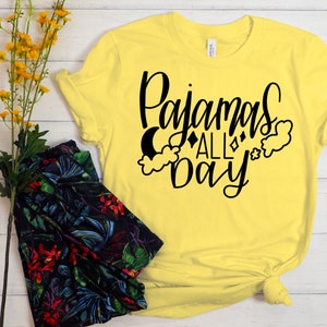 Pajamas All Day SVG//PNG//cute pajama shirt cut file//instant download//svg file for pajamas//silhouette cut file//cricut cut file