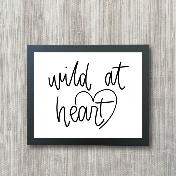 Wild at Heart - Etsy