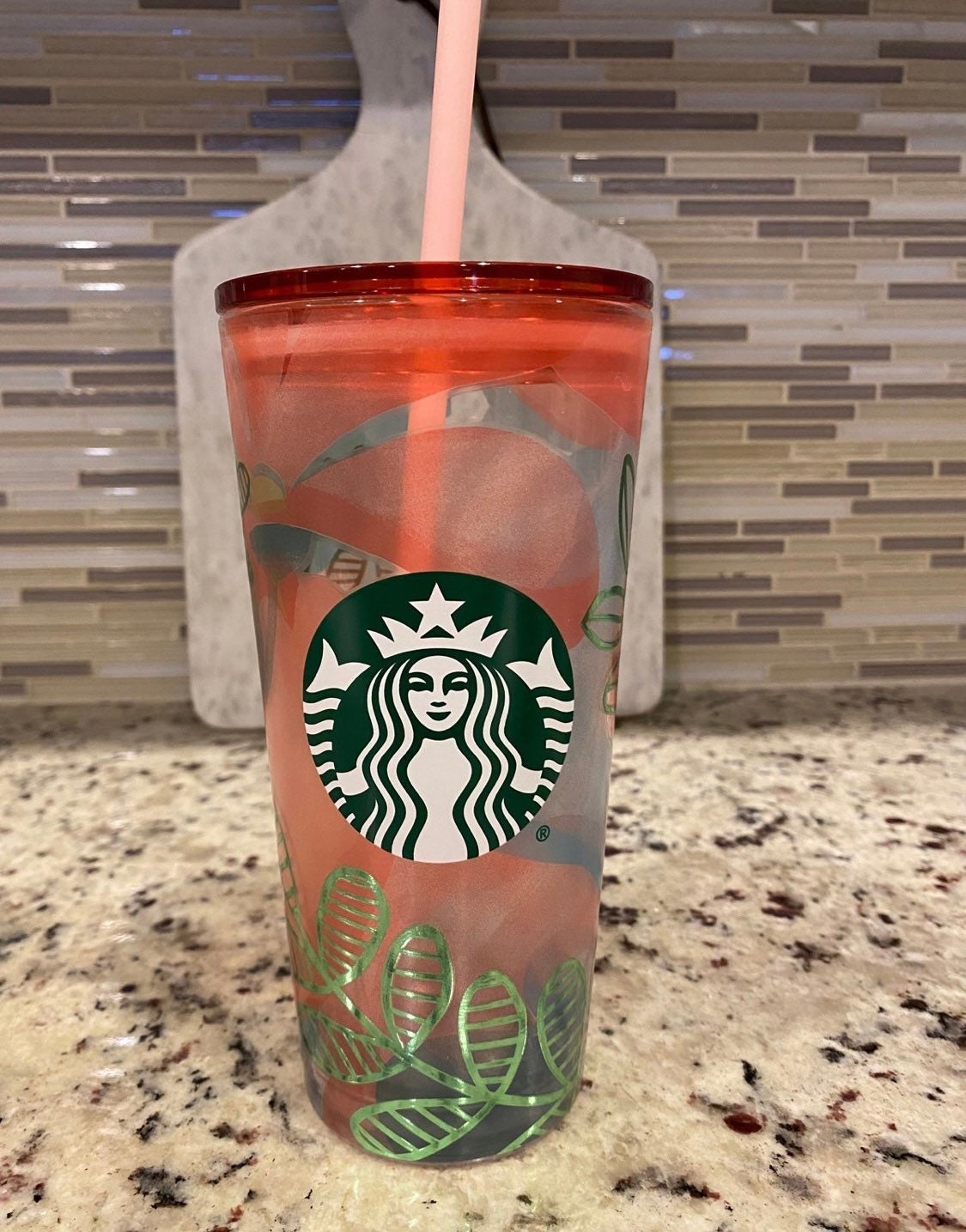 2020 Starbucks Coffee Green Foil Logo 16oz Travel Mug Cup Tumbler w/Lid