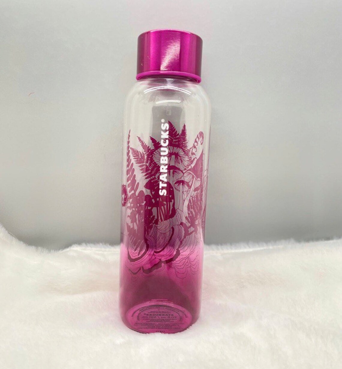 Starbucks Mushroom Glass Water Bottle Tumbler Cup New Fall Etsy