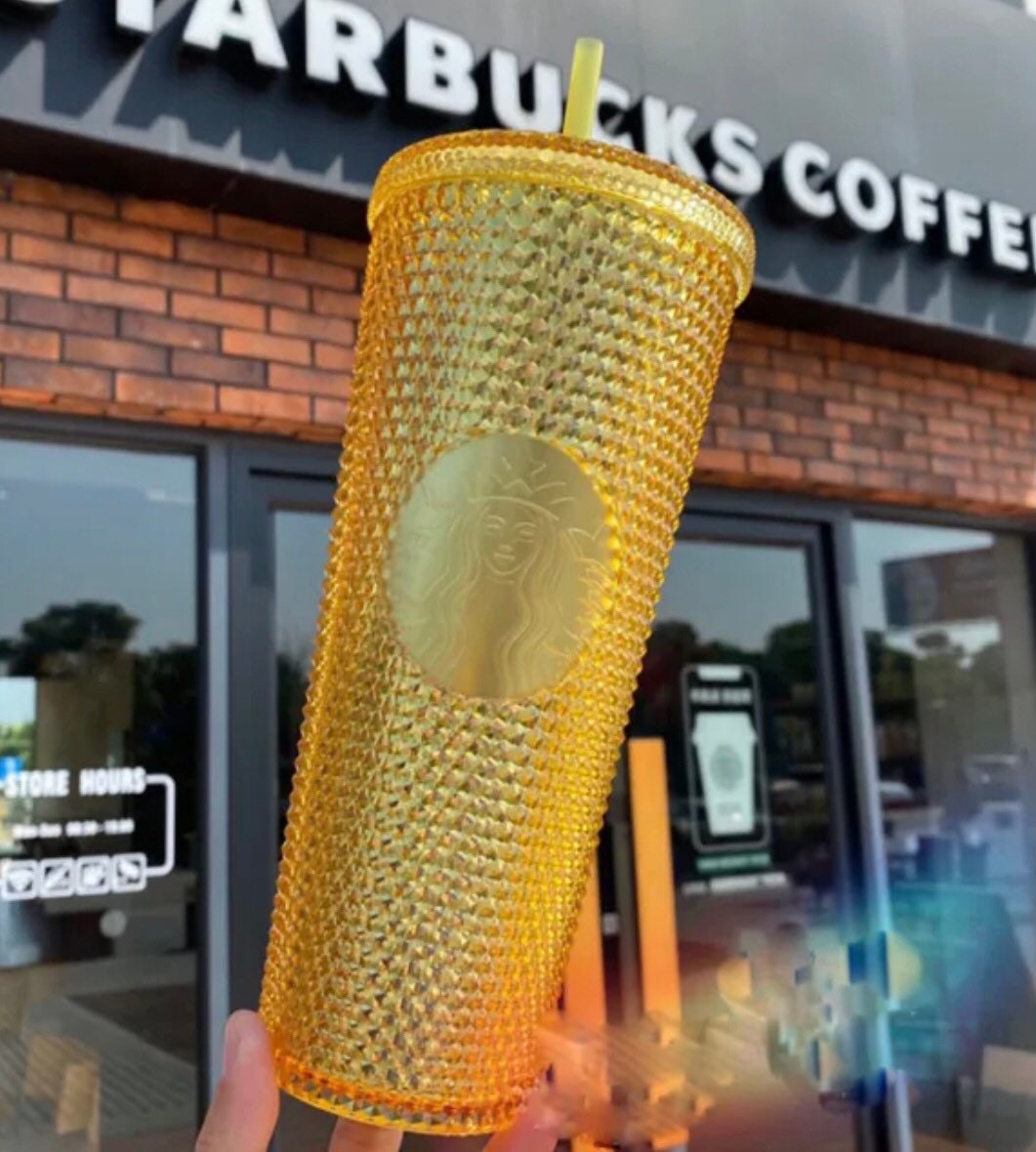 Starbucks 2023 China Bronze Gold Studded Cup 24oz Tumbler
