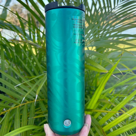 Stainless Steel Straw Cup, 16oz Rainforest Green