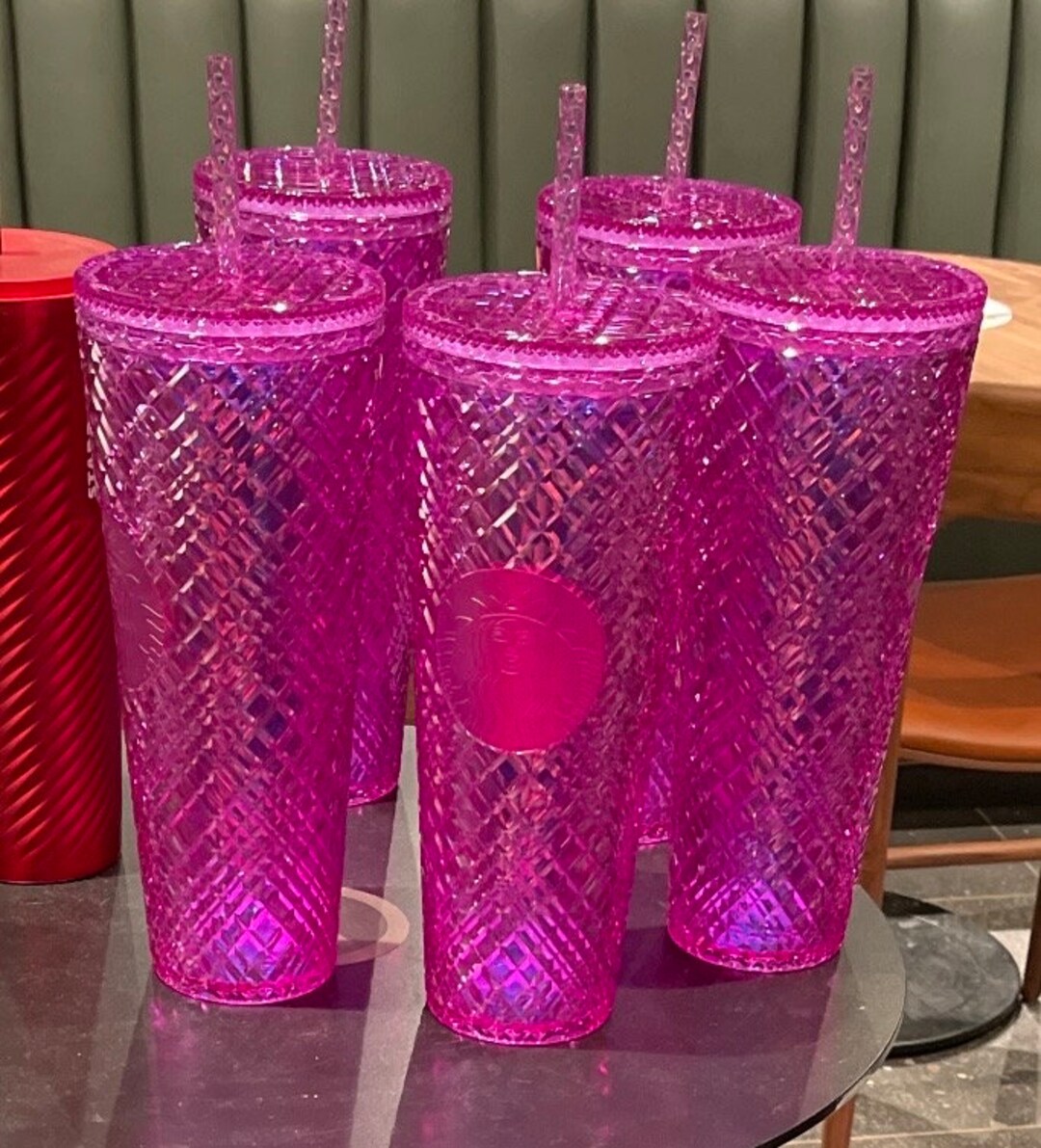 Starbucks Released A New Iridescent Cup That Gives Off Art Deco Vibes