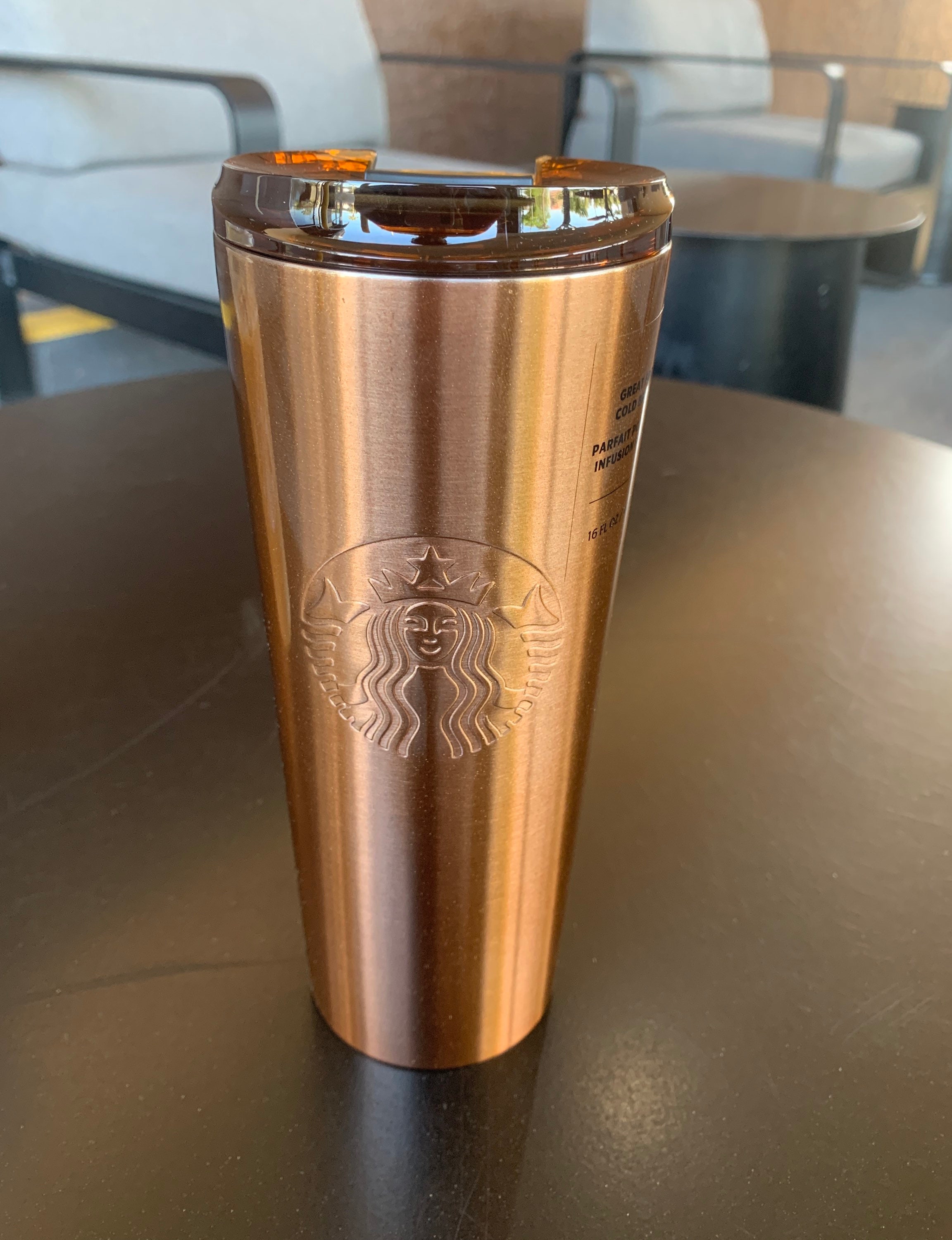 Starbucks Bronze Copper Glitter Metallic Stainless Steel Cold Brew Cup  Tumbler 16oz Grande New 2022 Release & Stopper -  Finland