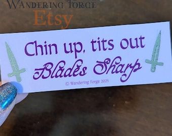 Pegatina "Ánimo, tetas afuera"