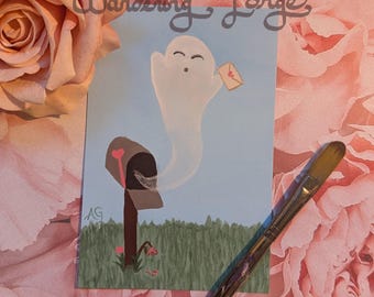 Impresión de 4x6 de una entrega espeluznante y tierna