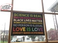 WINDOW CLING 8x11in- static repositionable apartment car auto Diversity Black Lives Matter blm LGBT We Believe label decal sticker 8 11 inch