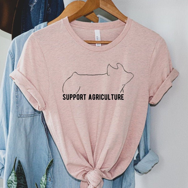 Support Agriculture, Support Agriculture Shirt, Show Pig, Show Pig Shirt, Stock Show Life, Pig Show, Livestock, Livestock Show