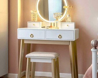 Makeup Vanity Table Etsy