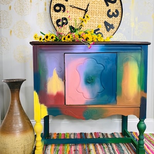 Made to Order Bohemian Sideboard: Painted Accent Console Table