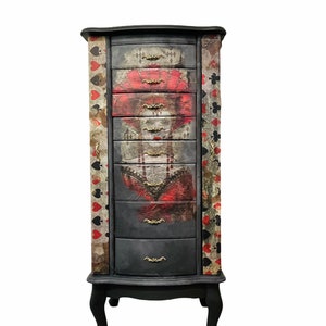 Made to order, large jewelry armoire, jewelry armoire standing, jewelry cabinet, jewelry armoire furniture, jewelry organizer