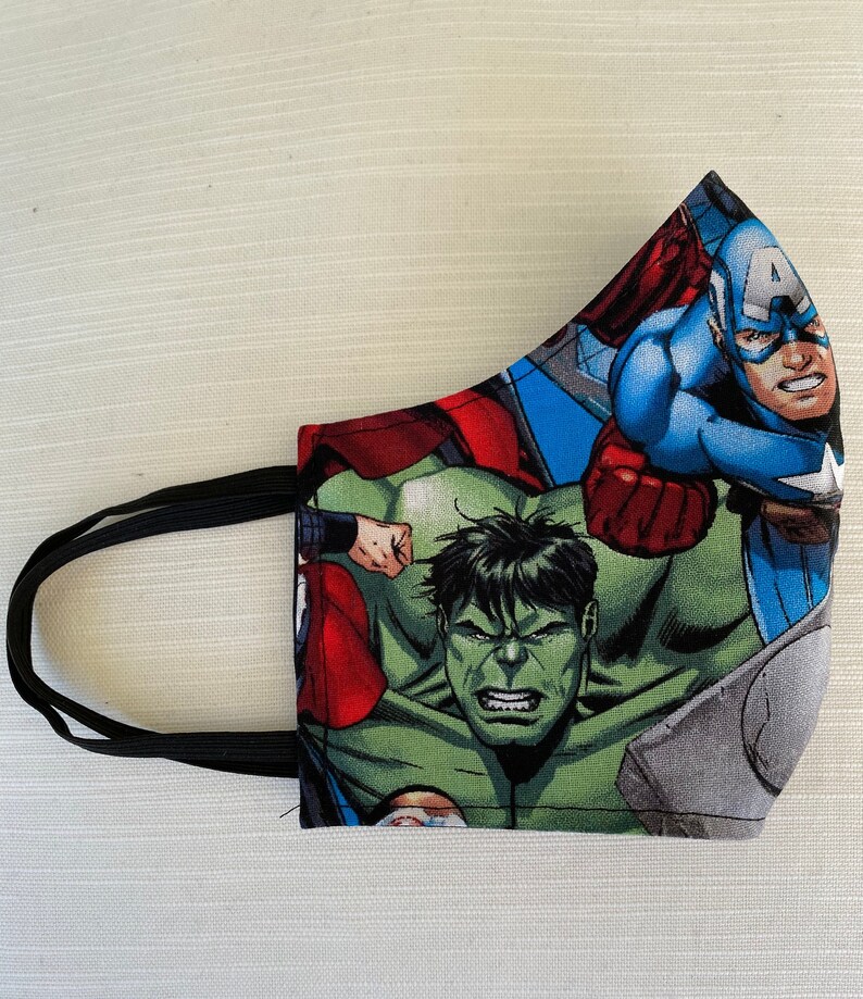 Masque de visage Marvel Avengers Adulte et Enfants | Etsy