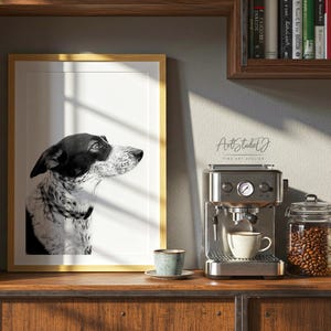 Custom Dog Drawing from Photo, Hand Drawn Dog Portrait, Personalized Pet Portrait, Dog Lover Gift Bild 11