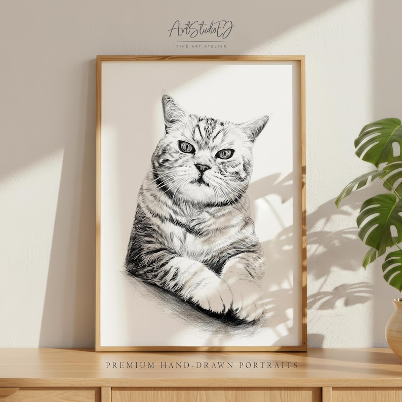 Custom Dog Drawing from Photo, Hand Drawn Dog Portrait, Personalized Pet Portrait, Dog Lover Gift Bild 5