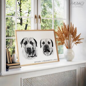 Custom Dog Drawing from Photo, Hand Drawn Dog Portrait, Personalized Pet Portrait, Dog Lover Gift Bild 13
