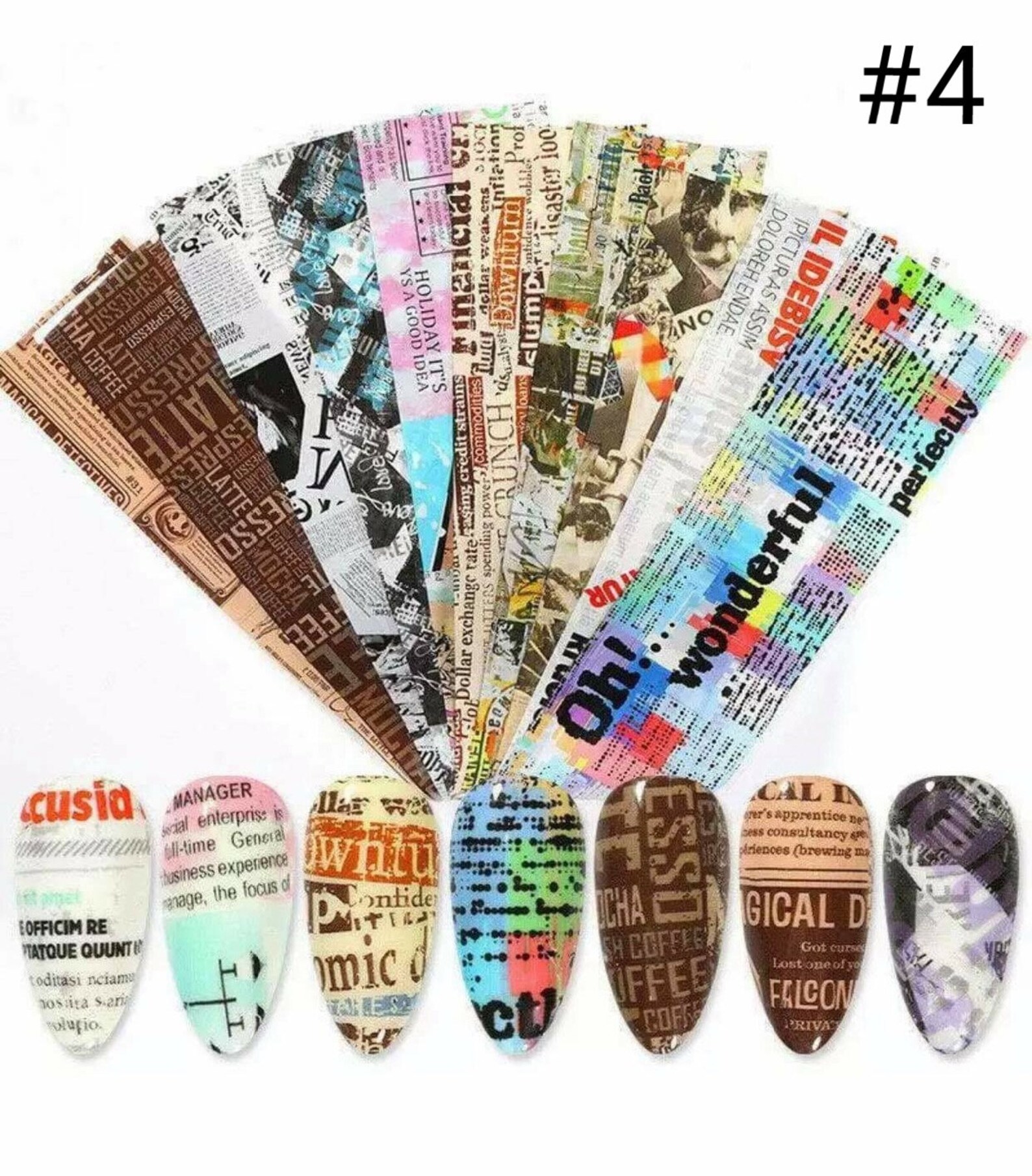 Beautiful Nail Transfer Foil Bag 10 Different Patterns. - Etsy