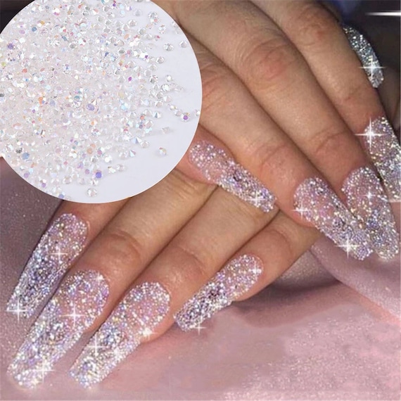 1.1mm Crystal Pixie Nail Art Micro Zircon Mini Rhinestones 3D Tips