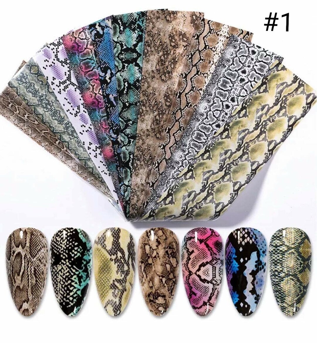 Beautiful Nail Transfer Foil Bag - 10 Different Patterns. - Etsy