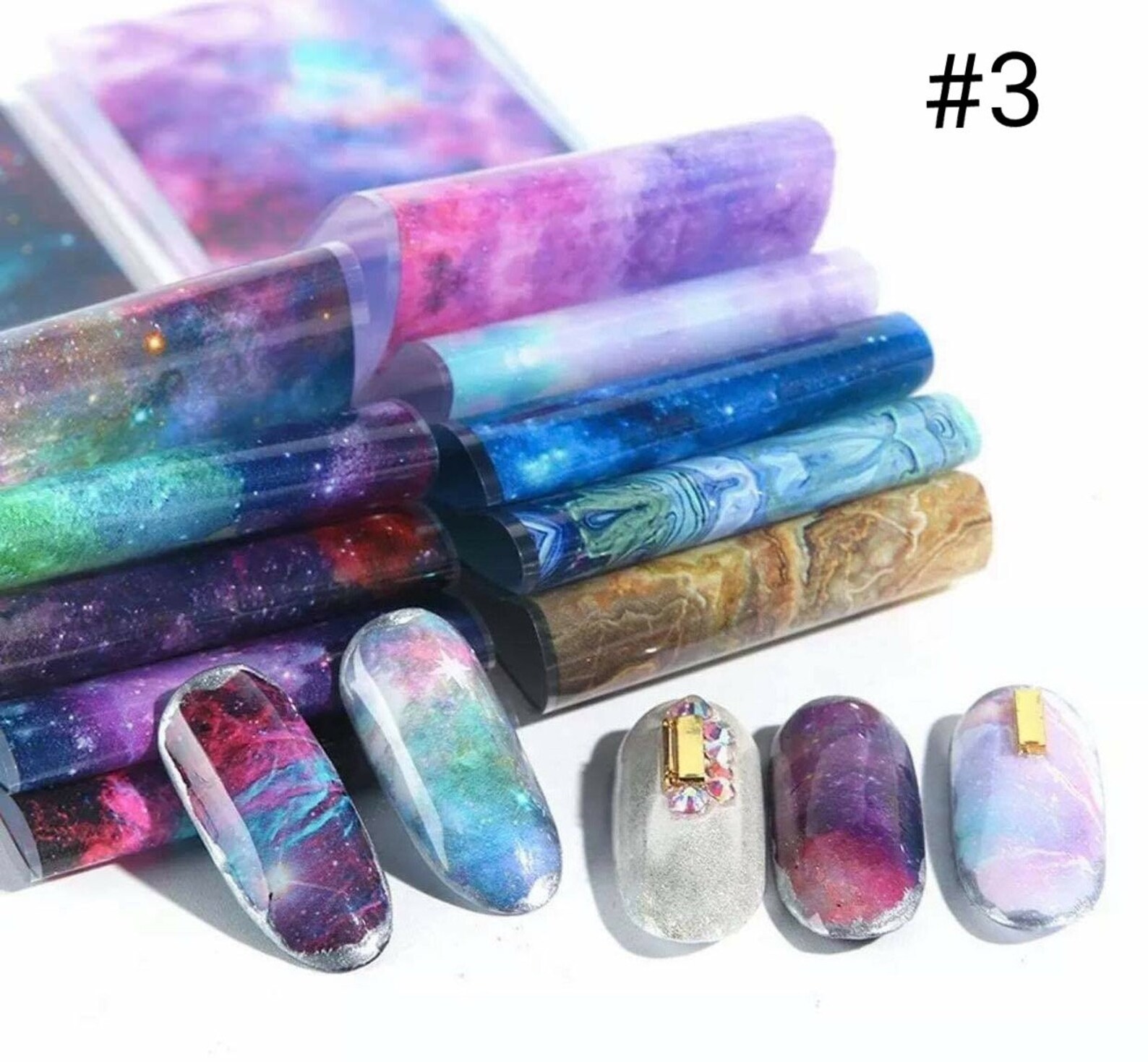Beautiful Nail Transfer Foil Bag 10 Different Patterns. - Etsy