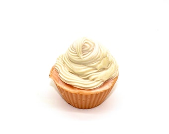 Jabón para cupcakes Creamsicle Escape: lujosa espuma de confitería con aceites totalmente naturales (cítricos y crema). ¡Trate su piel con este spa en casa!