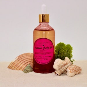 All Natural Rose Scented Botanical Body Oil — Goddess Rose Oil