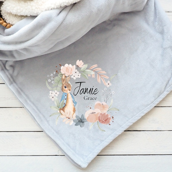 Peter Rabbit Personalized Baby Blanket