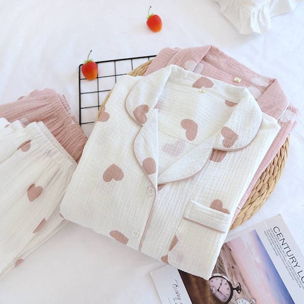 Heart Pajamas - Etsy