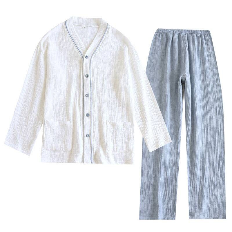 Woman Cotton Pajamas Set Ladies Pjs Set Gauze Cotton Homewear - Etsy