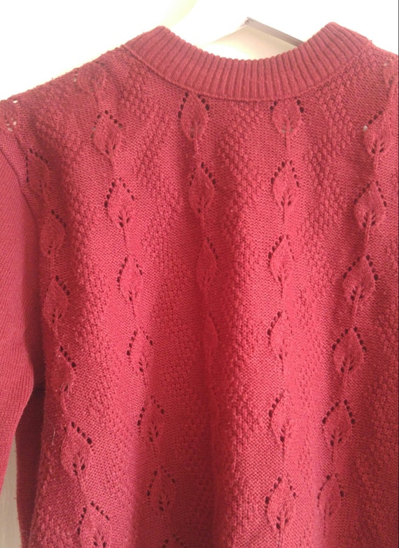 Vintage 1980s does 1940s Landgirl Patterned Openwo