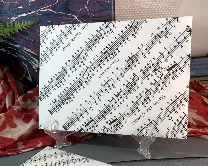 Recycled Sheet Music Paper Envelopes Upcycled Music Sheet Etsy