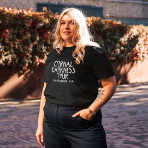 エターナルダークネスツアー、AHS、アメリカンホラーストーリー、マーダーハウス、ユニセックスオーガニックコットンTシャツ