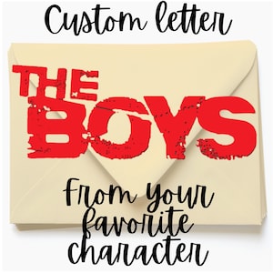 Los chicos, programa de televisión Los chicos, carta personalizada, carta personalizada, regalo personalizado, regalo personalizado