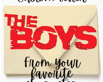 The Boys, The Boys TV show, personalized letter, custom letter, custom gift, personalized gift