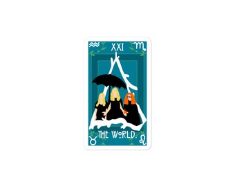 Ahs, histoire d’horreur américaine, tarot inspiré par AHS, coven, apocalypse, autocollants sans bulles