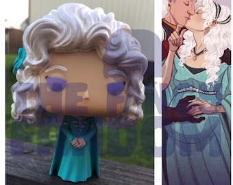 Laena Velaryon, book Laena, Targaryen, dragons, custom funko, custom doll, fire and blood