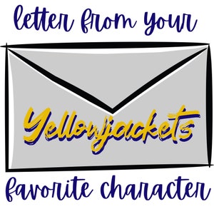 Yellowjackets, carta personalizada de tu personaje favorito de Yellowjackets, regalo personalizado, regalo personalizado