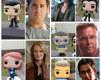 CSI, Gil Grissom, Sara Sidle, Nick stokes, Catherine willows, Greg sanders, csi, csi Vegas, custom funko pop, custom doll