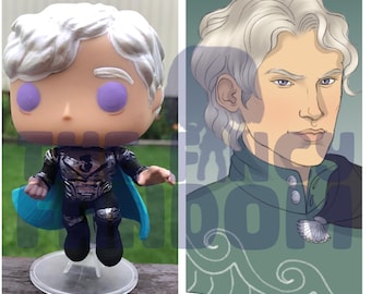 Addam velaryon, addam of hull, Seasmoke, Targaryen, dragons, custom funko, custom doll, fire and blood