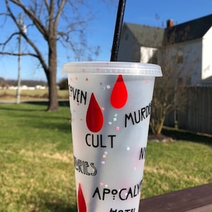 American Horror Story, AHS, AHS cup, cold cup, color change cup, 24 oz cup