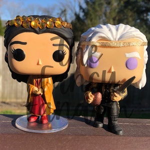 Prince Aemon Targaryen, Lady Jocelyn Baratheon, Targaryen, dragons, fire and blood, asoiaf, custom funko pop, custom doll