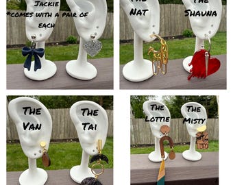 Yellowjackets inspired earrings, earrings, Shauna Shipman, Natalie Scatorccio, Taissa Turner, Misty Quigley, Jackie Taylor, Vanessa Palmer