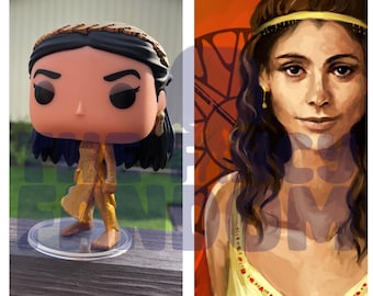 Elia Martell, Targaryen, dragons, fire and blood, custom funko pop, custom doll
