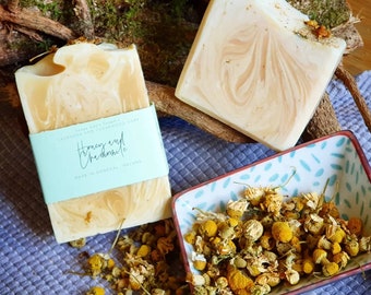 150g Gentle Chamomile Soap with Cocoa Butter and Honey handmade in Donegal