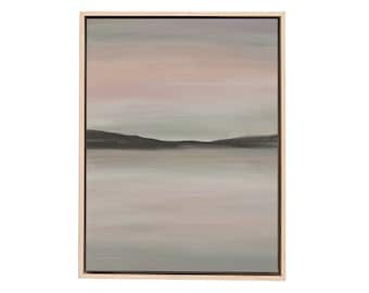 Aesthetic Landscape / Lake / Wall Art / Soft Pastel Colors / Office Wall Art / Modern Abstract Watercolor Neutral Colors / Instant Download