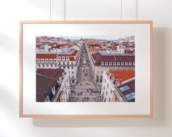 Portugal Art / Lisboa Lisbon / Photography / Burnt Orange / Neutral Colors Wall Art / Printable Photo / Instant Download Print