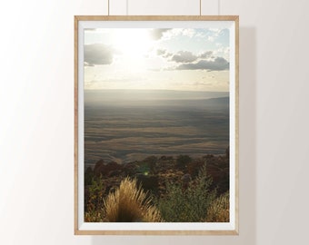 Sunset Wall Art / Grand Canyon Landscape / Photography / Sepia / Neutral Colors / Wall Decor / Printable Photo / Instant Download / Print
