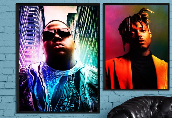 Nipsey Hussle Biggie Smalls Juice Wrld Gangsta Rap Etsy